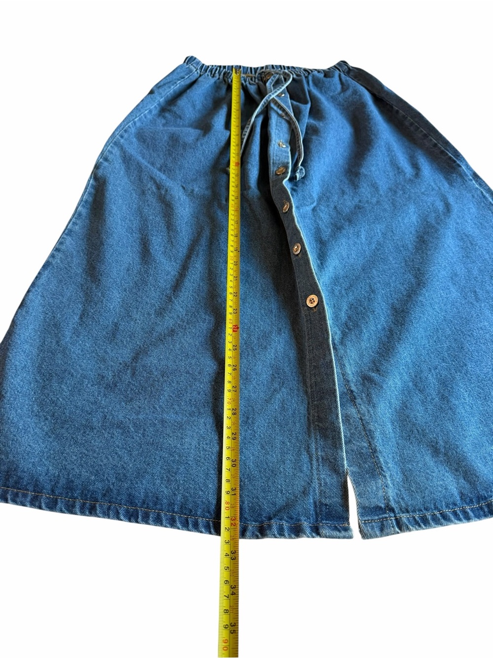🌟Sag Harbor Vintage
Cottagecore Blue Button-Front
A-Line Denim Skirt - Picture 6 of 6